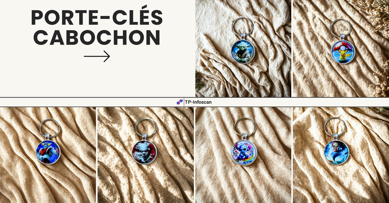 Porte-clés Cabochon – Élégant et Personnalisable