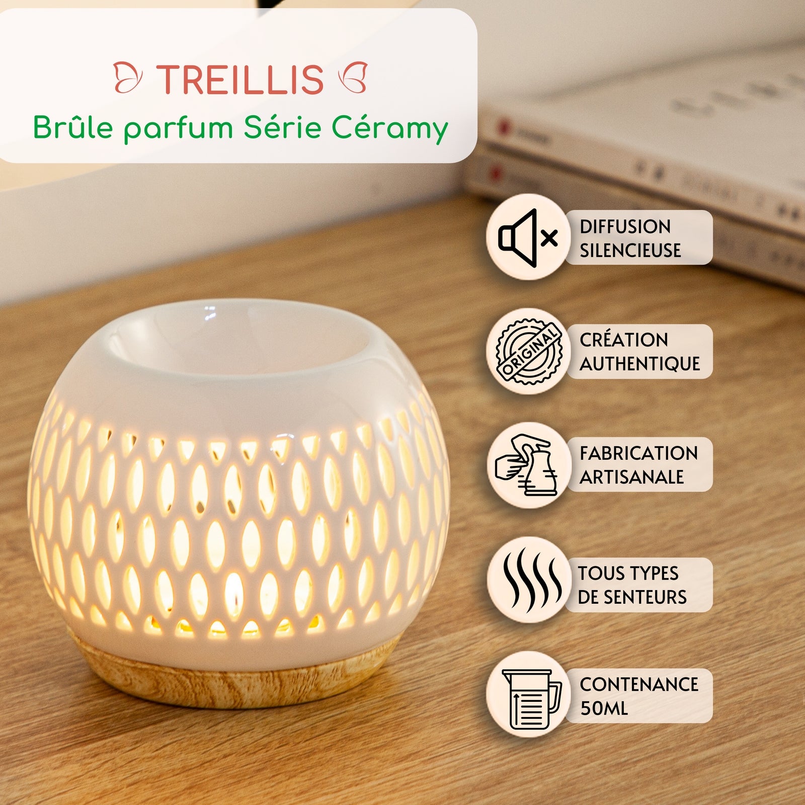 Brûle parfum Treillis