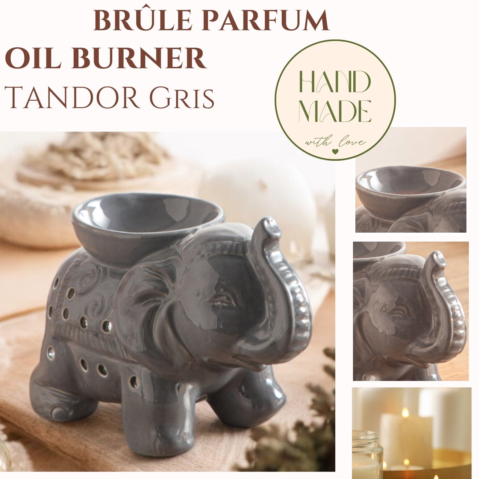 Brûle parfum Tandor Gris
