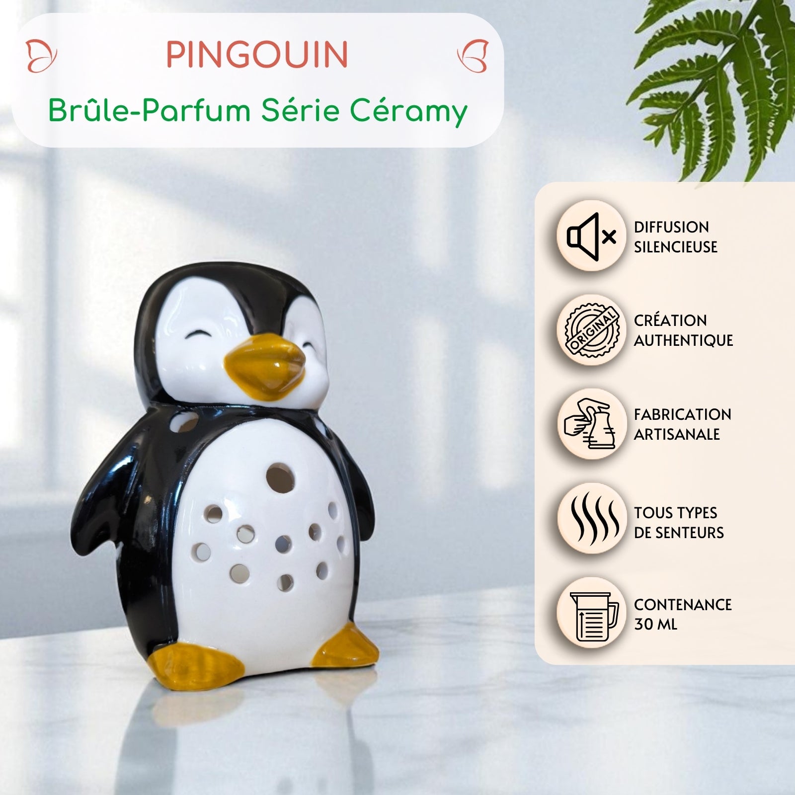 Brûle parfum Pingouin