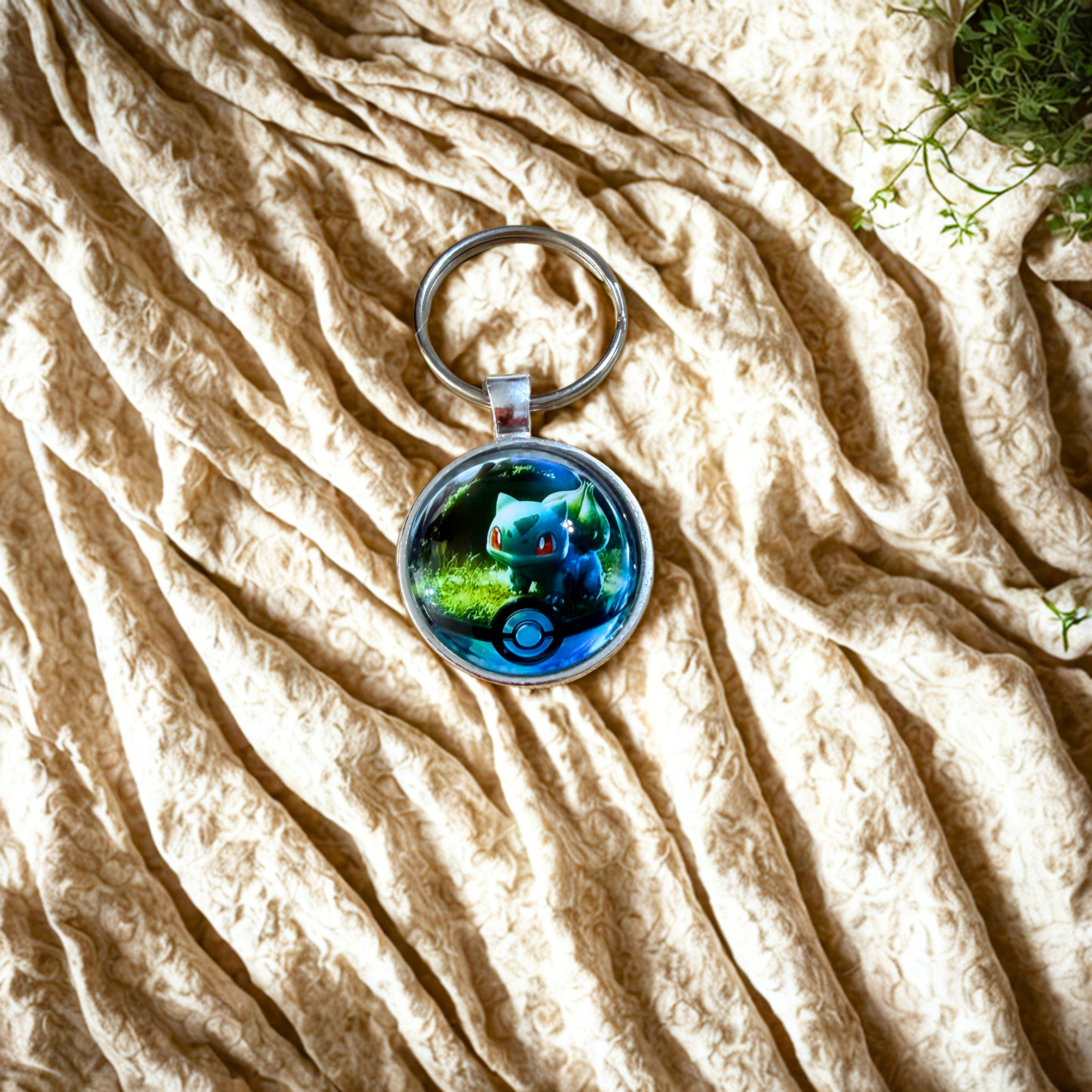 Porte-clés Cabochon – Bulbizarre