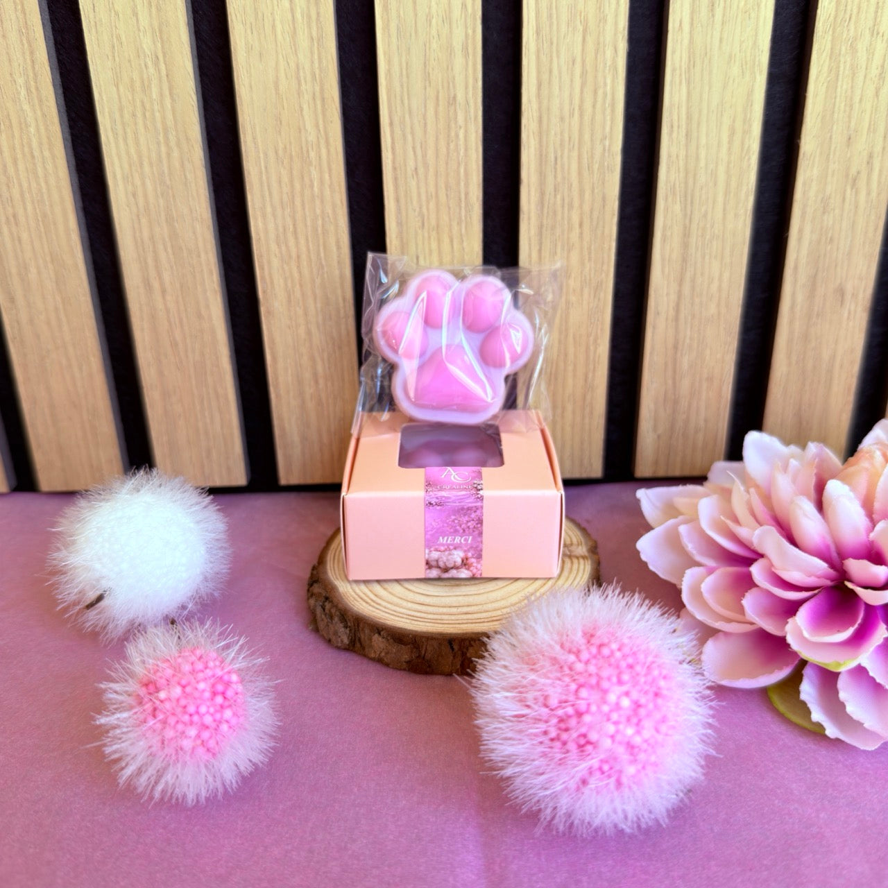 Fondant Parfumé Patte Cassis Freesia – Cire de soja naturelle