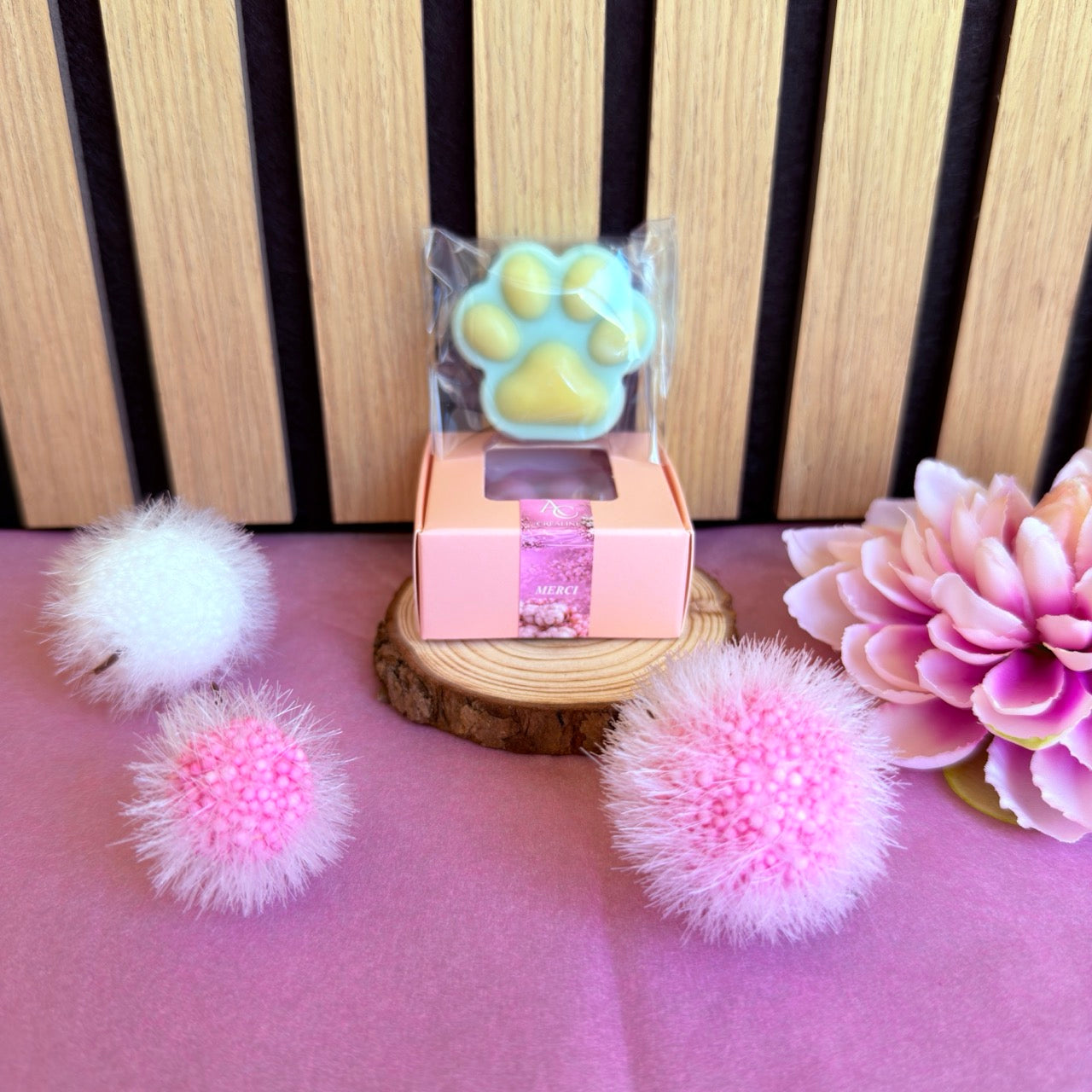 Fondant Parfumé Patte Soleil d’Azur – Cire de soja naturelle