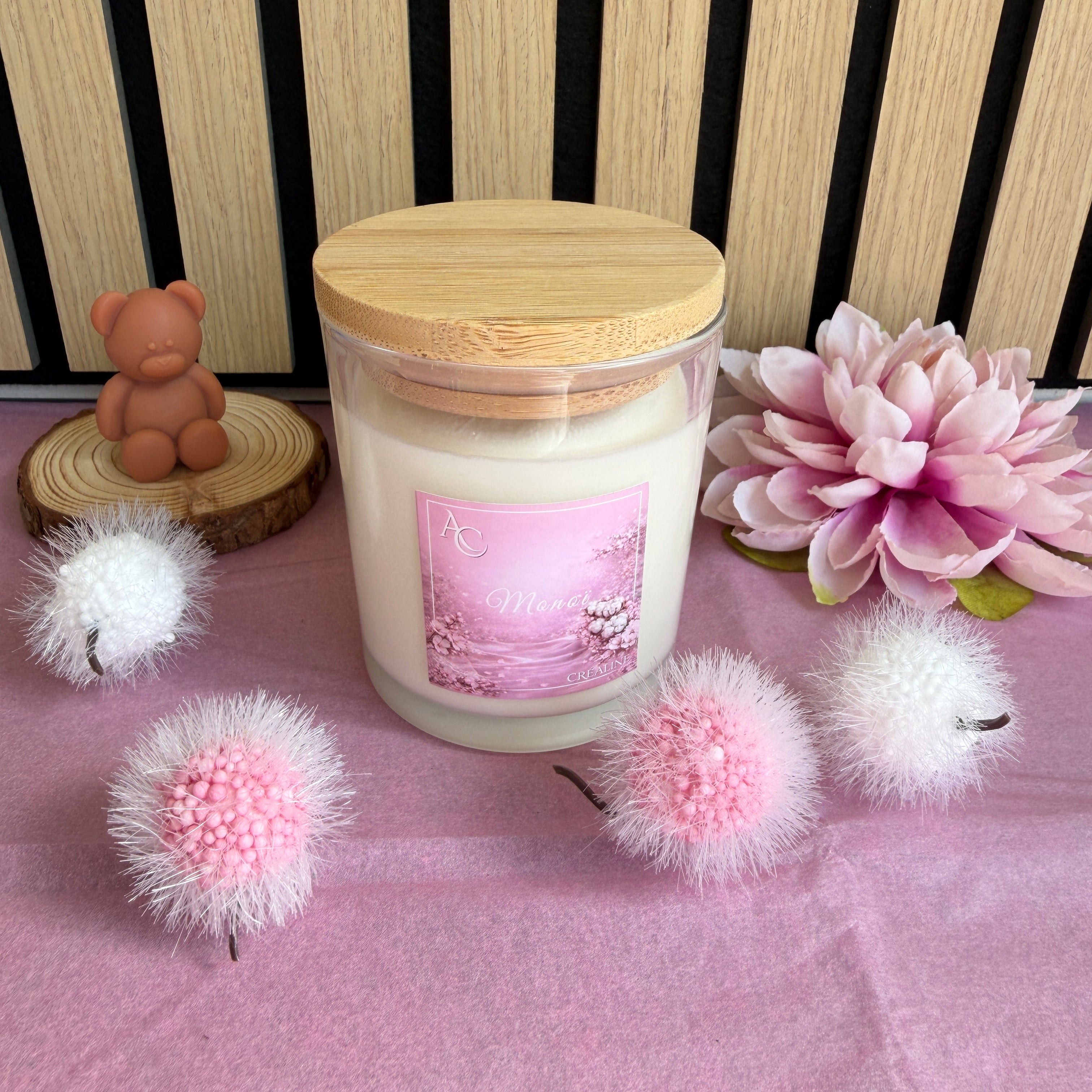 Bougie Monoï – Cire de soja naturelle