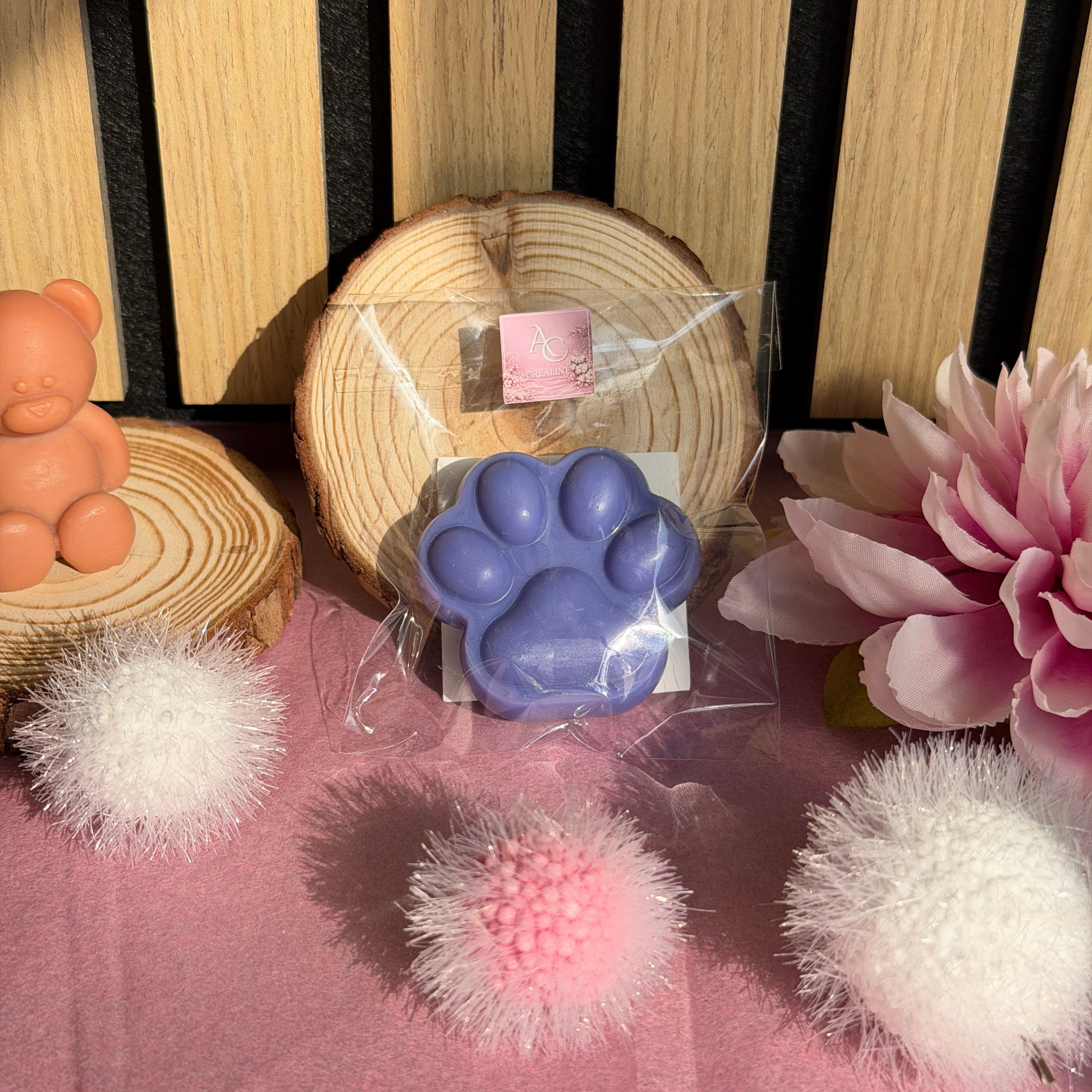 Fondant Parfumé Patte Bois de Rose – Cire de soja naturelle