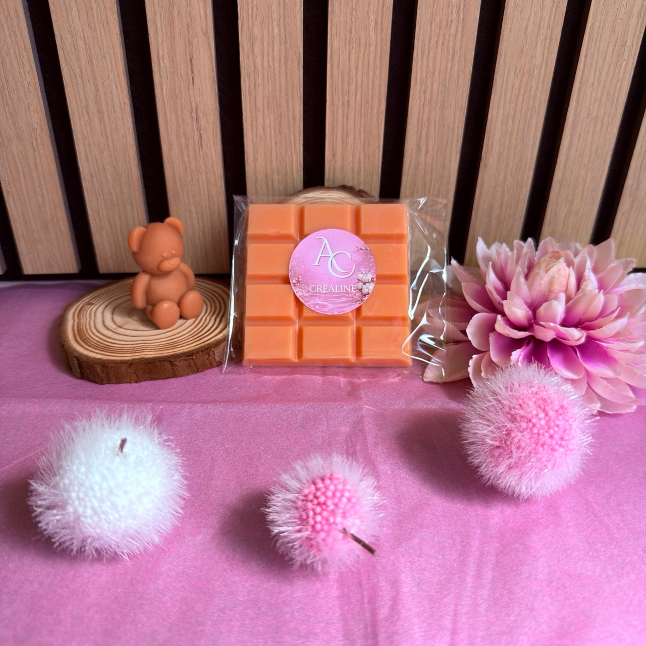 Fondant Parfumé Pêche – Cire de soja naturelle