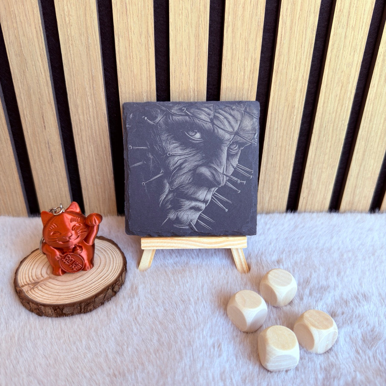 Hellraiser – Gravure sur ardoise sous verre personnalisée