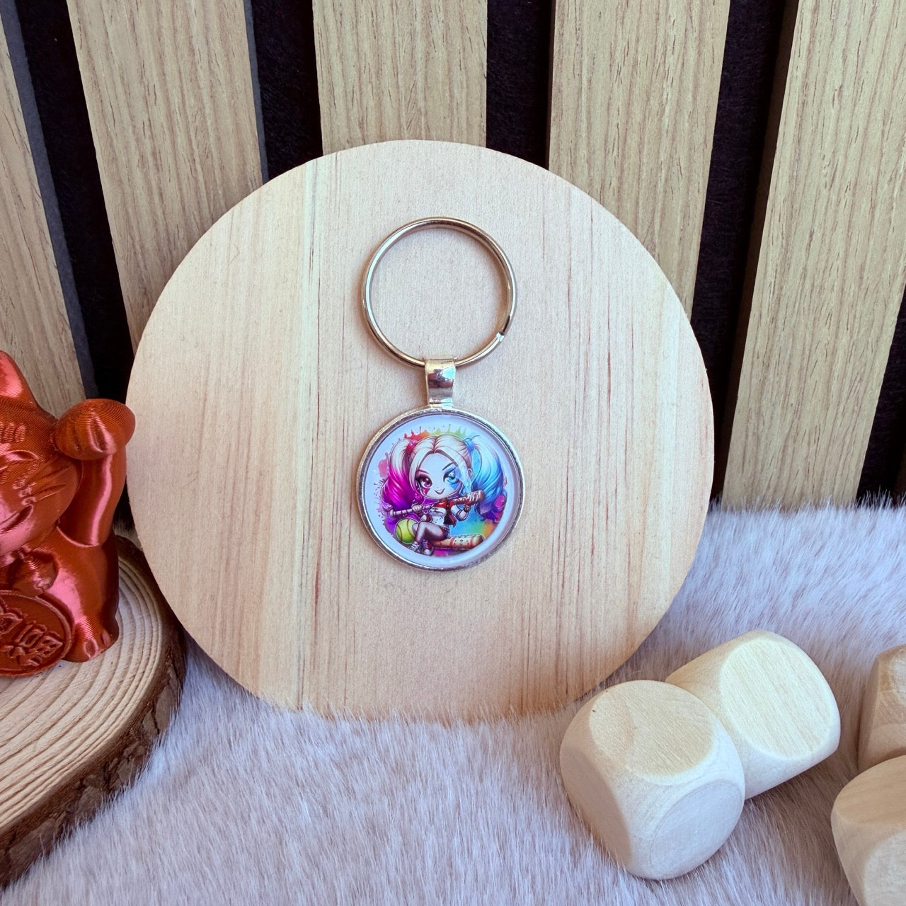 Porte-clés Cabochon – Harley Q