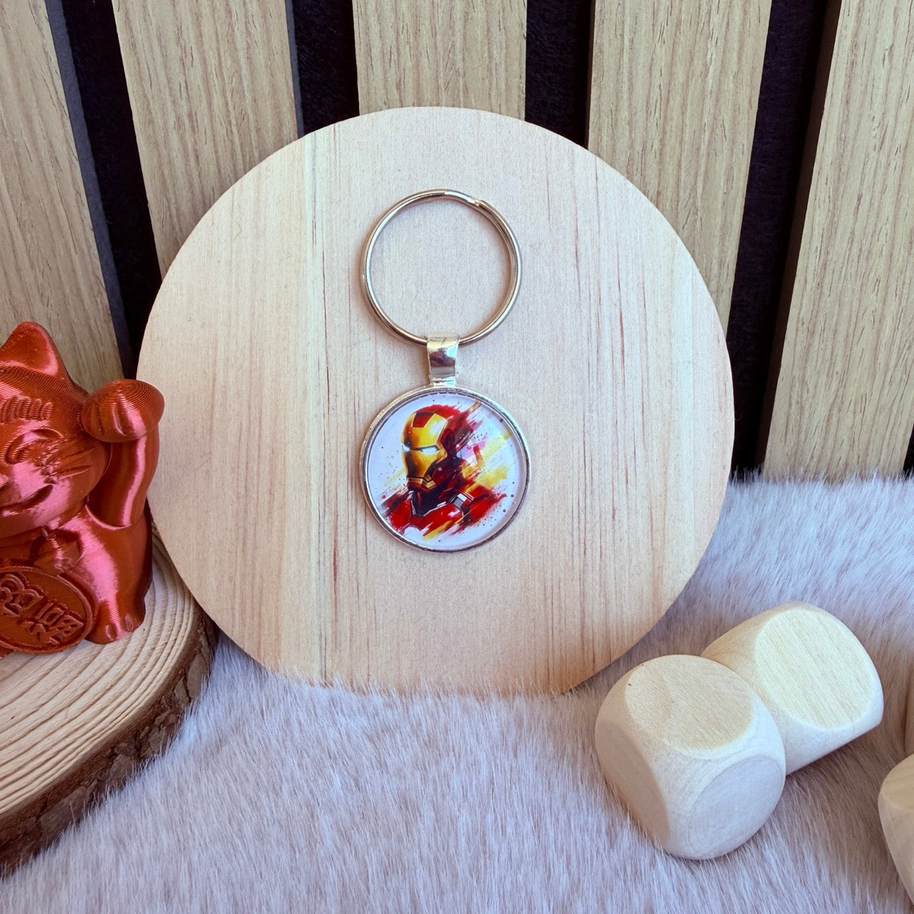 Porte-clés Cabochon – Iron Man