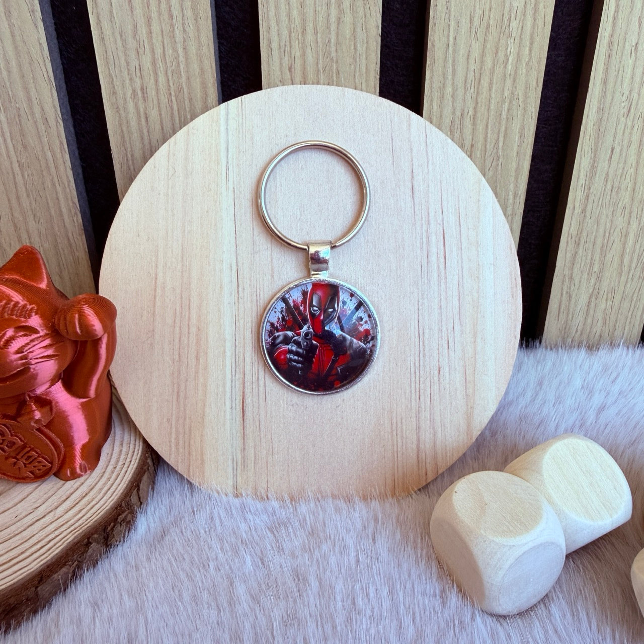 Porte-clés Cabochon – Deadpool