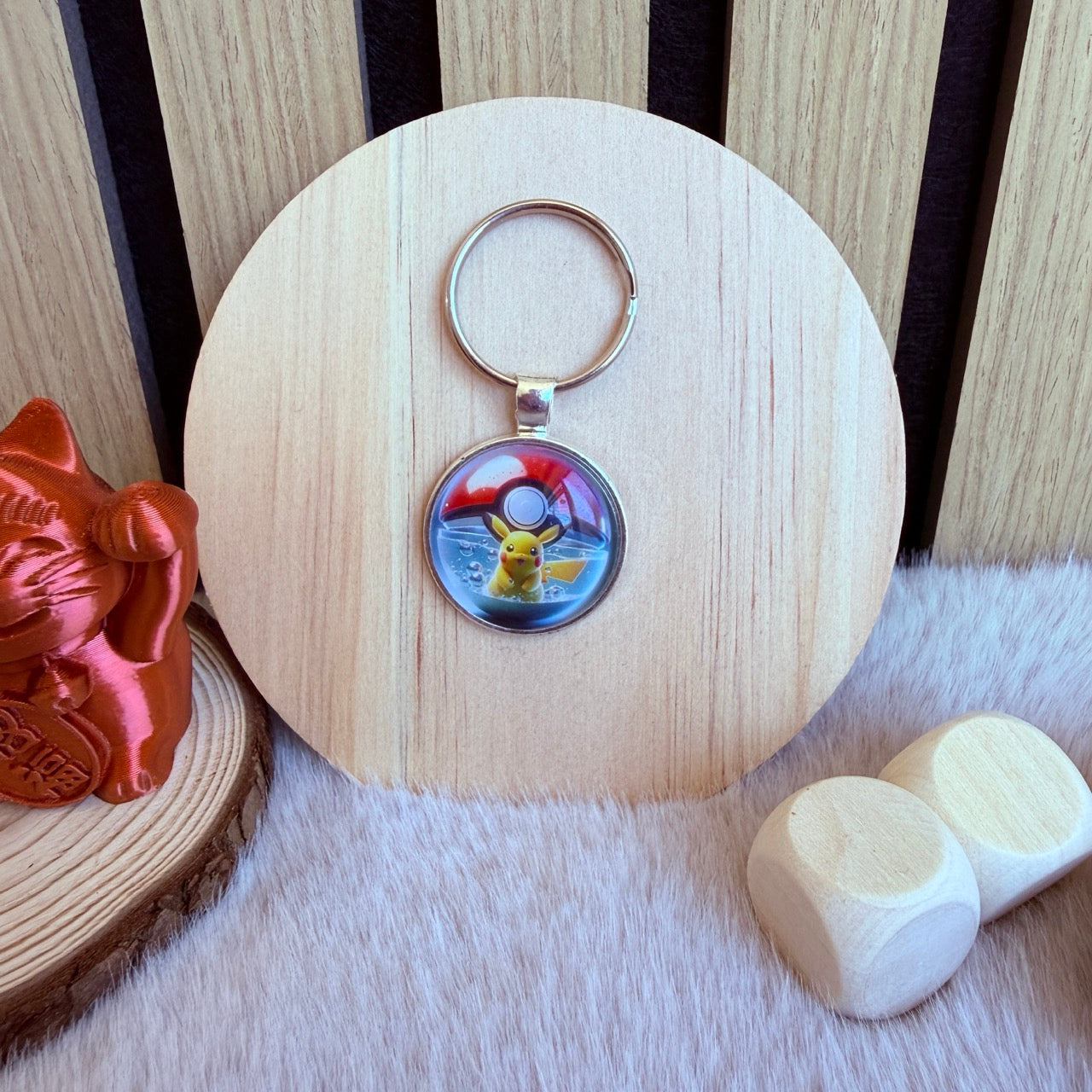 Porte-clés Cabochon – Pikatchu