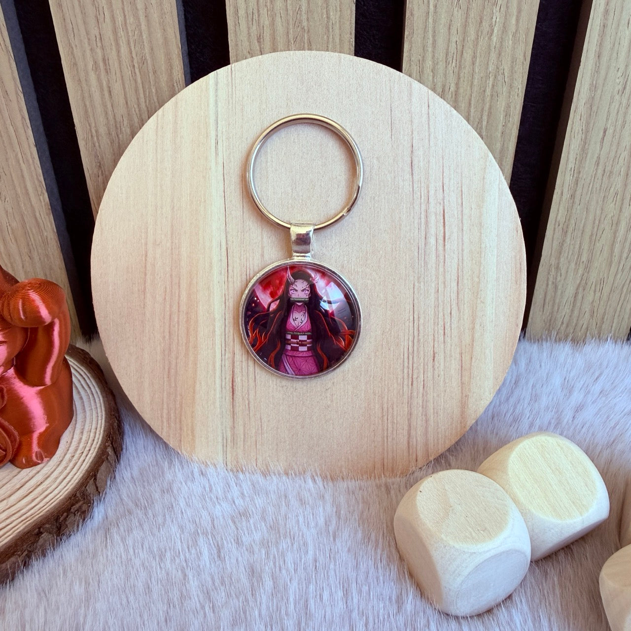 Porte-clés Cabochon – Demon Slayer V2