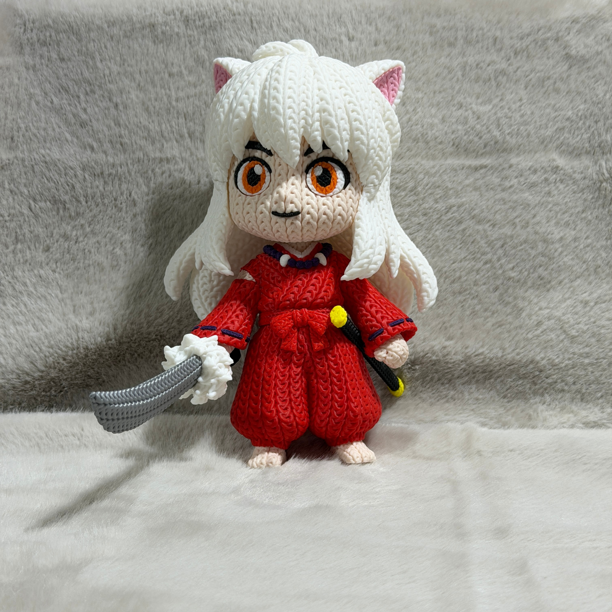 Figurine Inuyasha Effet Tricot