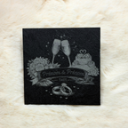 Gravure sur Ardoise Personnalisée – 10 × 10 cm