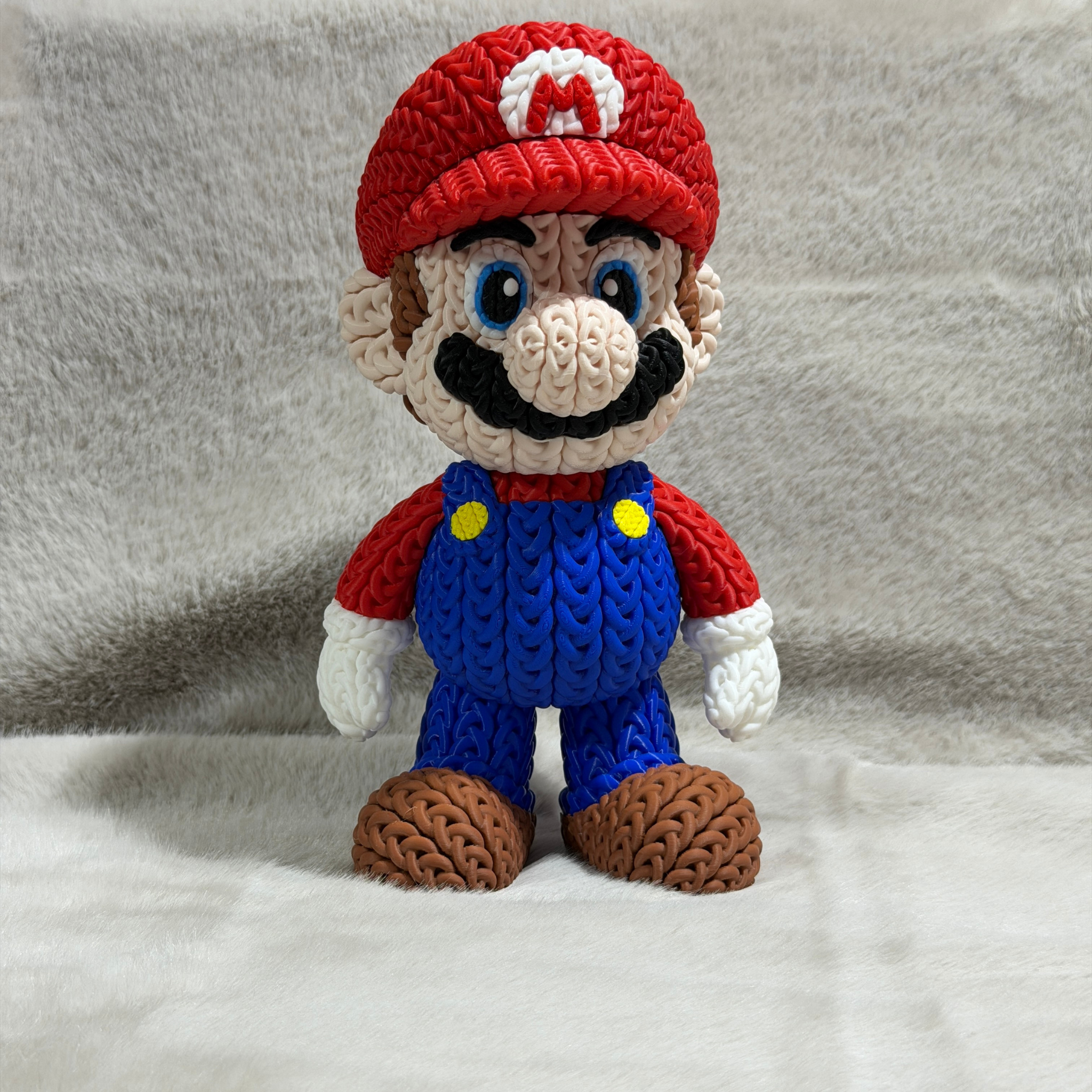 Figurine Mario Effet Tricot